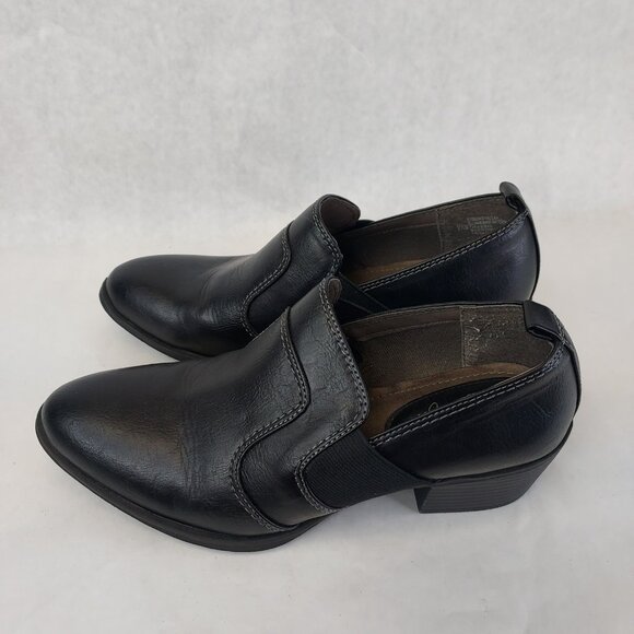 EuroSoft Alena Loafer Women's 9.5 Black Ankle Boot Slip On Heel Comfort Western - Picture 16 of 16